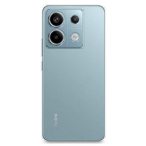 Чехол силиконовый для Xiaomi Redmi Note 13 Pro (5G)/Poco X6 (5G), c защитой камеры, X-CASE, прозрачный
