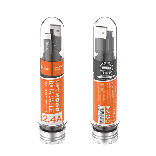 USB Кабель Micro, HOCO, X14, колба, черный
