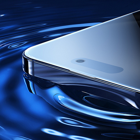 Защитное стекло для iPhone 15/16, G777 Plus, HOCO, anti-static, антишпион, черное