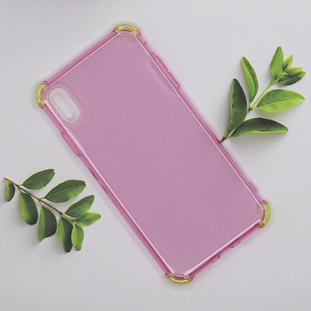 Чехол силиконовый для iPhone XS Max, HOCO, Ice Shield series, розовый