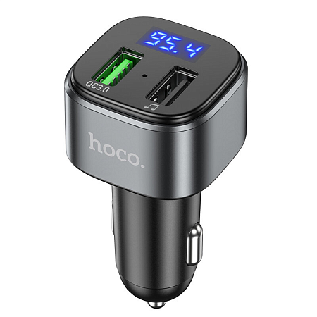 Bluetooth FM модулятор с Bluetooth, E67, HOCO, черный