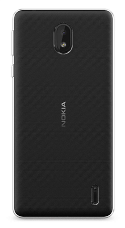 Чехол силиконовый для Nokia 1 Plus, прозрачный