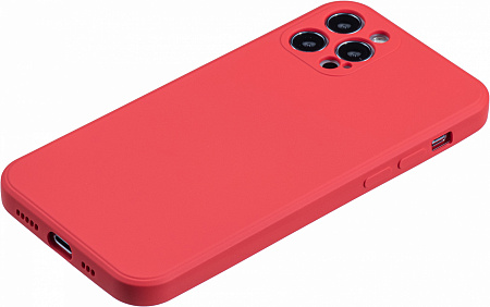 Чехол силиконовый для iPhone 12 Pro (6.1), good quality, с защитой камеры, X-CASE, красный