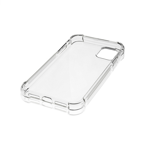 Чехол силиконовый для iPhone 11 Pro Max (6.5), усиленные края, микс, X-CASE, прозрачный