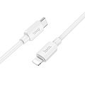 Кабель Lightning to Type-C (PD), HOCO, X96, 1M, силиконовый, белый