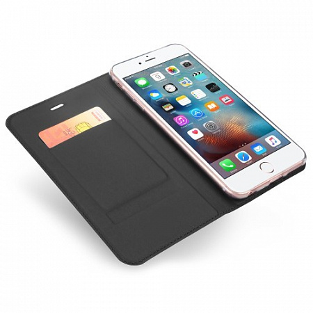 Чехол-книжка для iPhone 6 Plus/6S Plus, DU DU, боковой, серый
