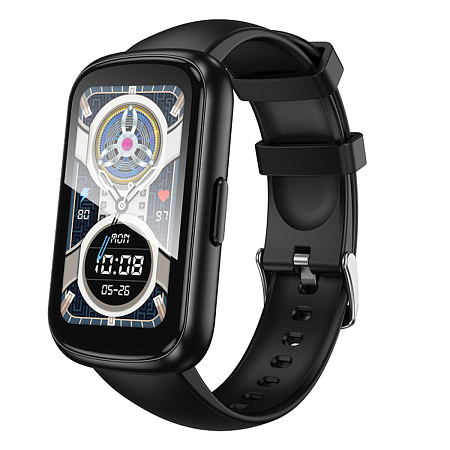 Умные часы Y25 спортивные Smart watch Hoco с поддержкой звонков, черные