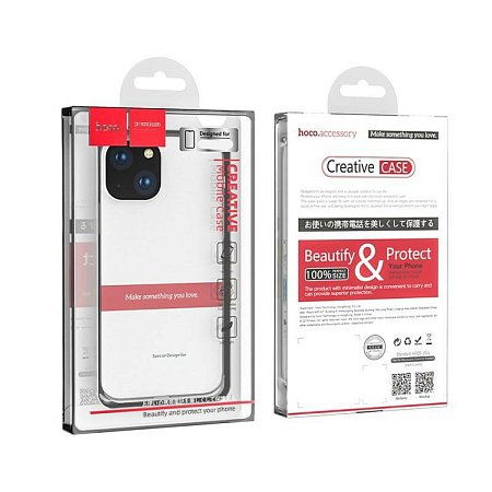 Чехол силиконовый для iPhone 13 Pro Max (6.7), Light series TPU, HOCO, прозрачный