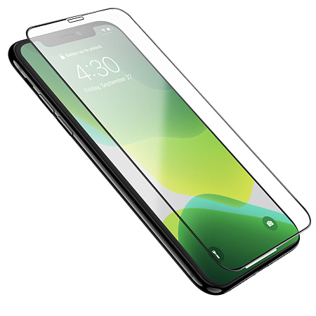 Защитное стекло на iPhone XS Max/11 Pro Max (G12), HOCO, Full screen HD 5D large arc tempered glass, черное