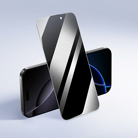 Защитное стекло для iPhone 16 Pro Max, A777 Plus, HOCO, антишпионское, черное