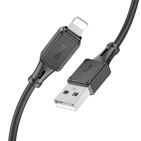 USB дата кабель Lightning, HOCO, X101, 1M, черный