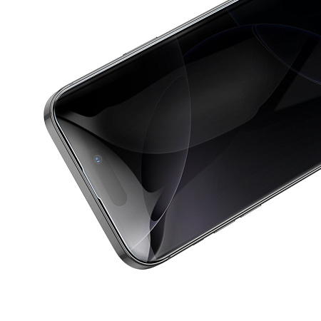 Защитное стекло для iPhone 16 Pro Max, A777 Plus, HOCO, антишпионское, черное
