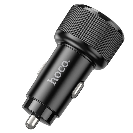 Автомобильное зарядное устройство, 2 PD 50W (NZ14B), HOCO, черный