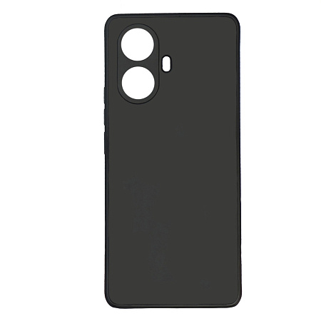 Чехол силиконовый для Realme 10 Pro+ (5G), с микрофиброй внутри, с защитой камеры, X-CASE, черный