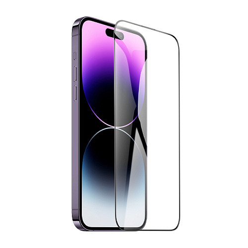 Защитное стекло для iPhone 14 Pro, A777, HOCO, HD, рамка черная