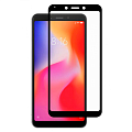 Защитное стекло на Xiaomi Redmi 6/6A, 9D, черный, X-CASE