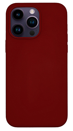 Чехол-накладка для iPhone 14 Pro Max, Silicon Case, без лого, бордовый