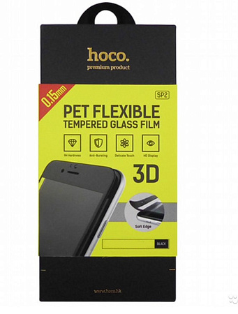 Защитное стекло для iPhone 6 Plus/6S Plus(SP9), HOCO, закругленное, черное