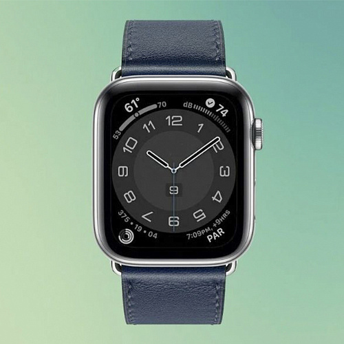 Ремешок на руку для Apple Watch 38/40/41/42 мм, HOCO, WA17, коровья кожа, темно-синий