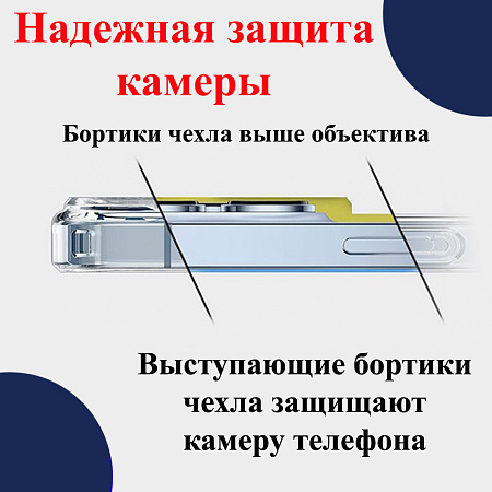 Чехол силиконовый для iPhone 13 (6.1), Магнитный (MagSafe), X-CASE, прозрачный
