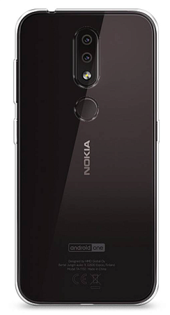Чехол силиконовый для Nokia 4.2, прозрачный