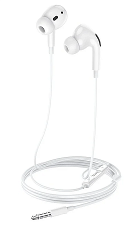 Проводные наушники M1 Pro Original series earphones, вакуумные с микрофоном, HOCO, белые