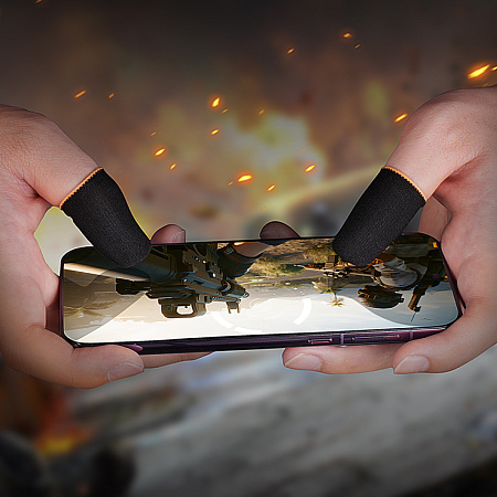 Напальчники для игры на телефоне, GA20, HOCO, вес: 0,7 г, черный