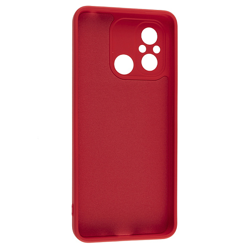Чехол силиконовый для Xiaomi Redmi 12C (4G)/Redmi 11A/Poco C55, good quality, с защитой камеры, X-CASE, красный