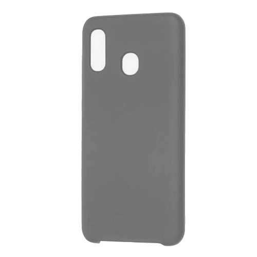 Чехол силиконовый для Samsung Galaxy A20/А30/M10S, Silicone case, серый