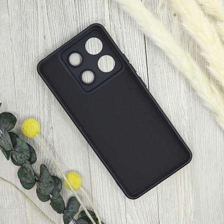 Чехол силиконовый для Xiaomi Redmi Note 13 (4G), good quality, с защитой камеры, X-CASE, черный