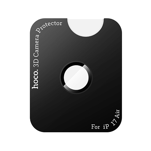 Защитное стекло для iPhone 17 Air, V13, HOCO, на заднюю камеру, черный