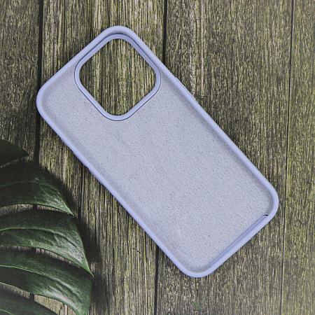 Чехол-накладка для iPhone 15 Pro, Silicon Case, магнитный (MagSafe), без лого, X-CASE, светло-голубой