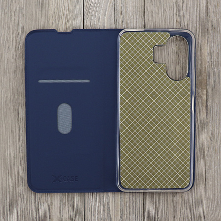 Чехол-книжка для Xiaomi Redmi 13C (4G)/Redmi 13C (5G)/Poco C65, X-CASE, боковой, синий