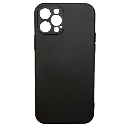 Чехол силиконовый для iPhone 12 Pro (6.1), good quality, с защитой камеры, X-CASE, черный