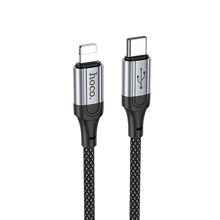 Кабель Lightning to Type-C (PD), HOCO, X102, 1M, черный