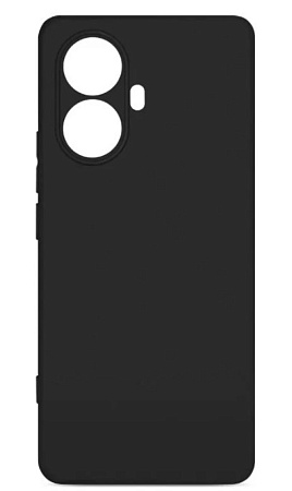 Чехол силиконовый для Realme 10 Pro+ (5G), с защитой камеры, X-CASE, черный