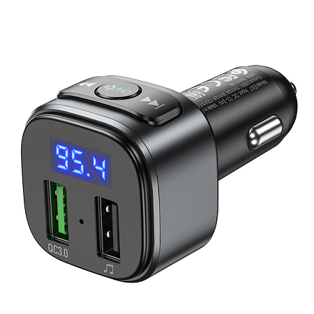Bluetooth FM модулятор с Bluetooth, E67, HOCO, черный
