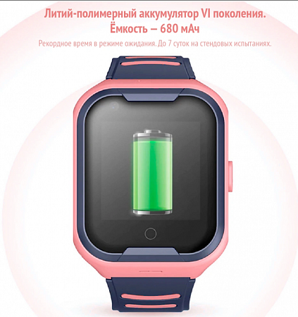 Часы детские Smart Watch 4G , розовые