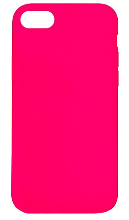 Чехол - накладка для iPhone 7/8/SE (2020), Silicon Case, без лого, ярко-розовый