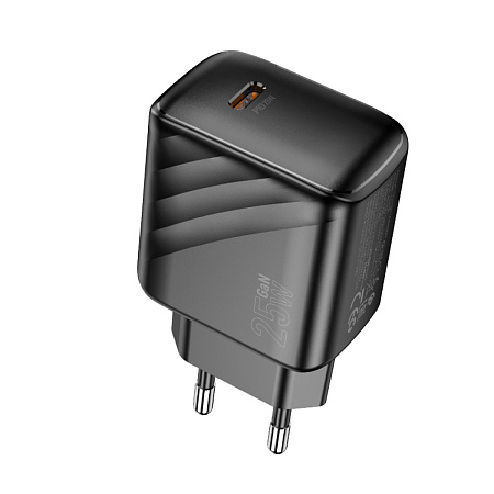 Сетевое зарядное устройство, 1 PD 25W (CS24A), HOCO, черный