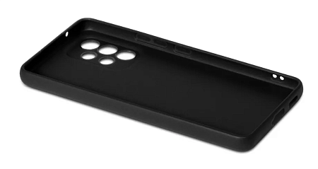 Чехол силиконовый для Samsung Galaxy A53 (5G), с защитой камеры, X-CASE, черный