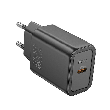 Сетевое зарядное устройство, 1 PD 30W (N62), HOCO, черный