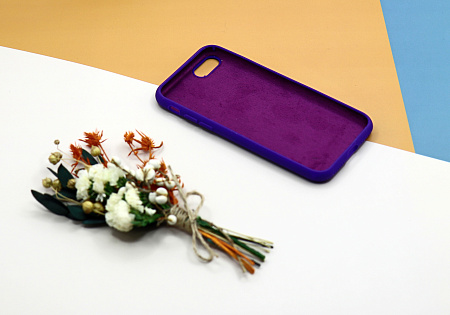 Чехол - накладка для iPhone 7/8/SE (2020), Silicon Case, без лого, индиго