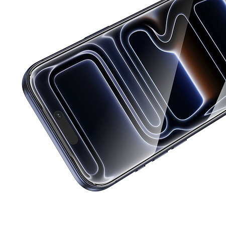 Защитное стекло для iPhone 17 Pro Max, A777 Plus, HOCO, антишпионское, черное