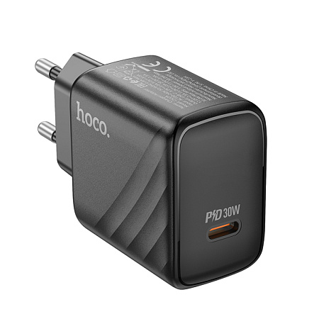Сетевое зарядное устройство, 1 PD 30W (CS22A), HOCO, черный