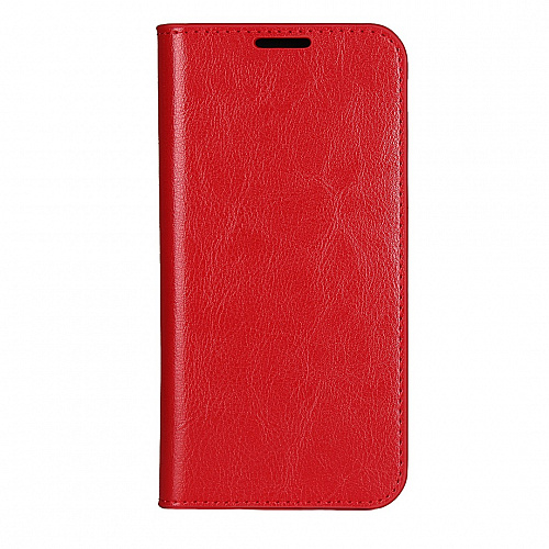 Чехол-книжка для iPhone 12/12 Pro (6.1), боковой, экокожа, красный