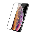 Защитное стекло на iPhone X/XS/11 Pro (5.8), 6D, с сеточкой для динамика, черное, X-CASE