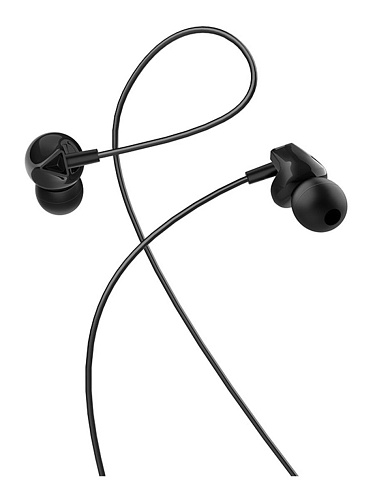 Проводные наушники M60 Perfect sound universal earphones with mic, черные