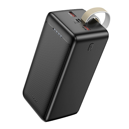 Универсальный Доп. Аккумулятор 50000mAh, J111D, HOCO, выход: 2 USB (22.5W)+1 PD (30W), черный