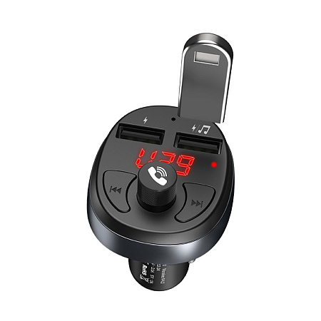 Bluetooth FM модулятор, E41, HOCO, черный